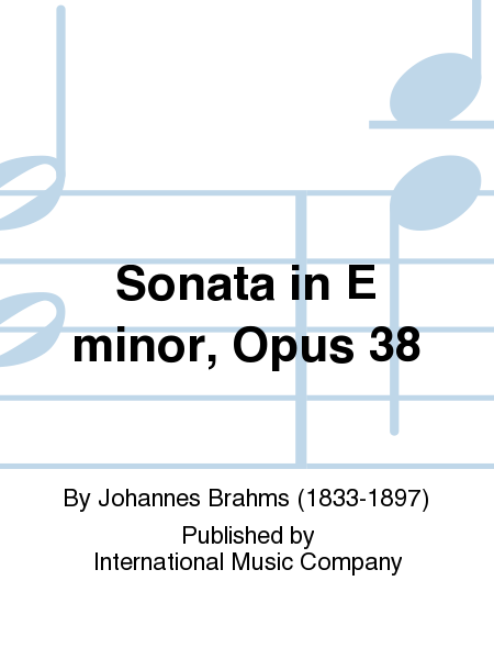 Sonata in E minor, Op. 38 (BRUBAKER)