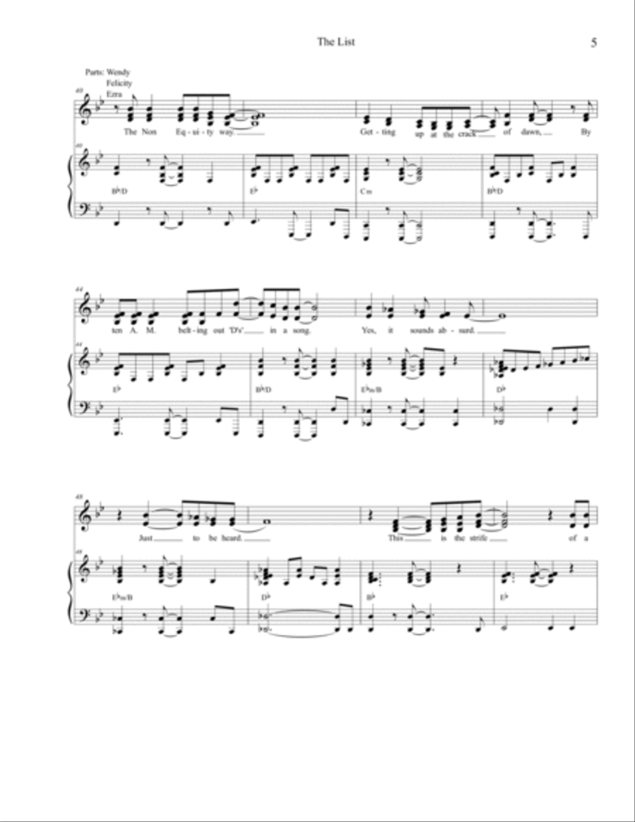 The List The List Voice scores gallery preview page 5