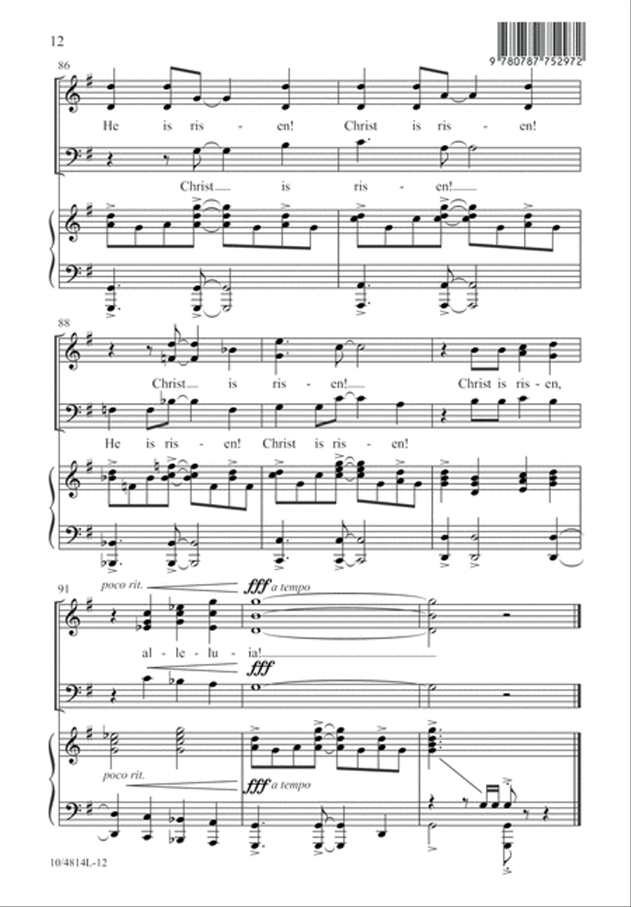 Resurrection Victory 3-Part scores gallery preview page 12