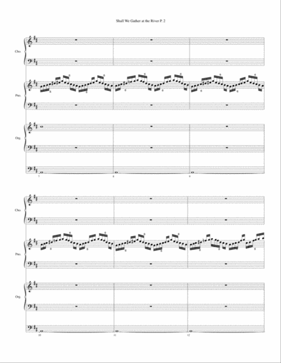 Shall We Gather at the River--Octavo Choir scores gallery preview page 3