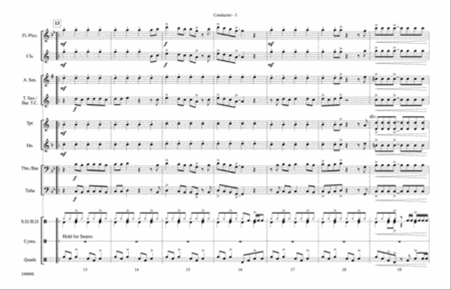 Bang the Drum All Day: Score Marching Band scores gallery preview page 3