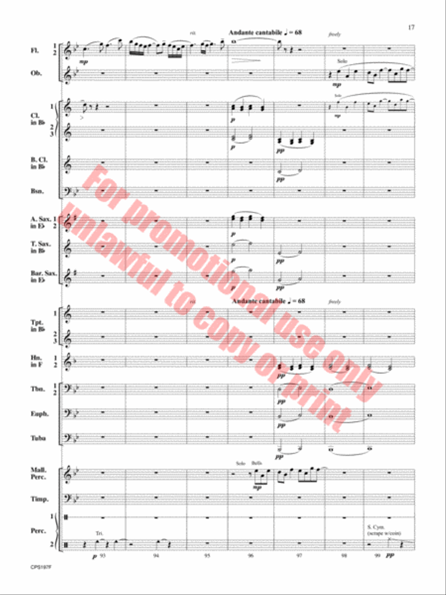 Polar Vortex Concert Band scores gallery preview page 18