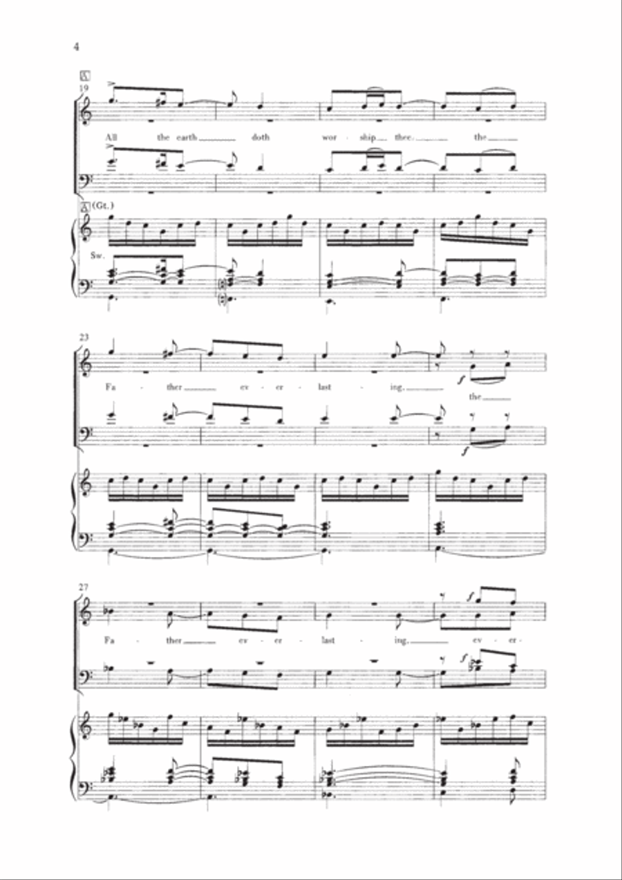 Te Deum 4-Part scores gallery preview page 4
