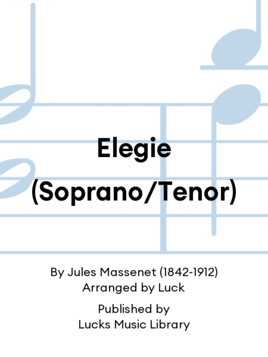 Elegie (Soprano/Tenor)