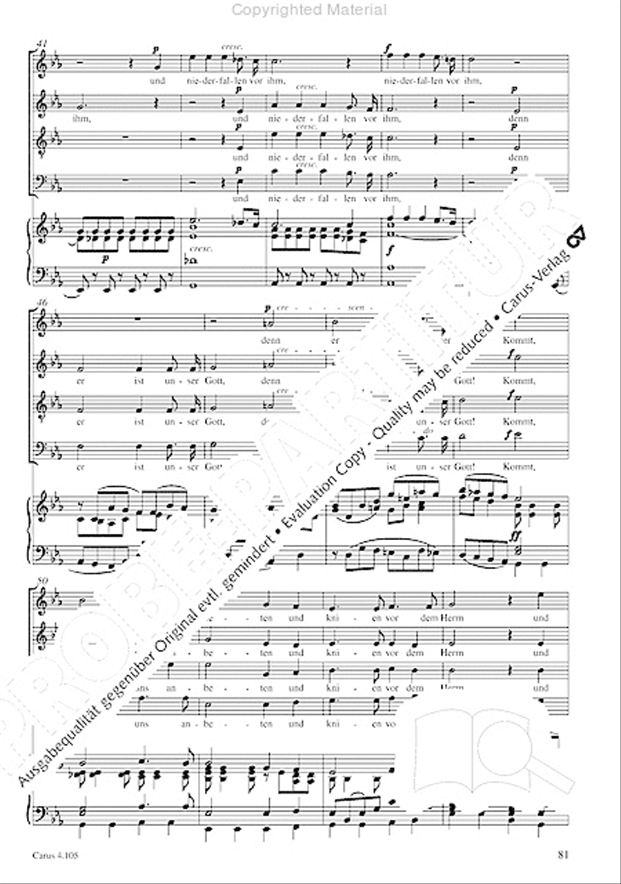Choral collection Mendelssohn - editionchor Choir scores gallery preview page 82