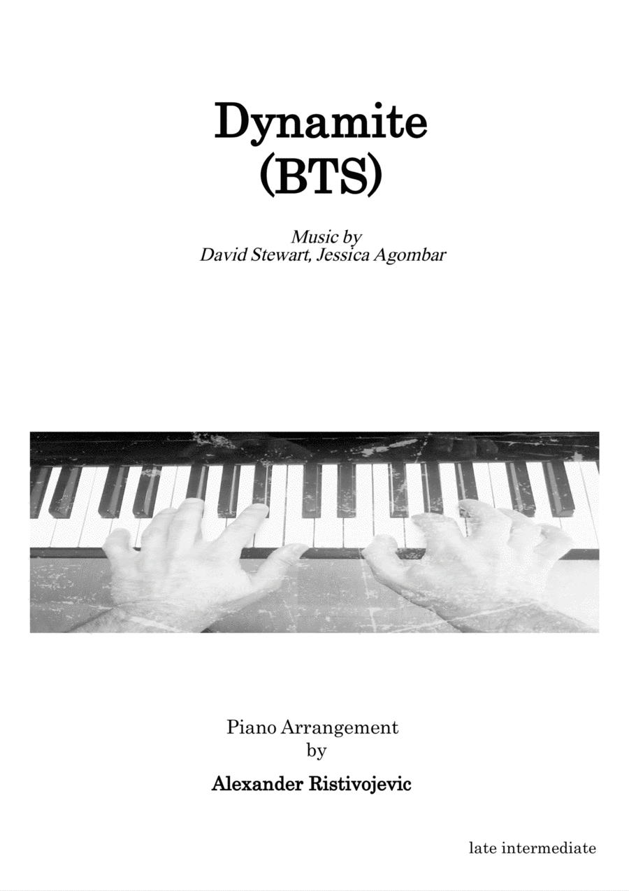 Dynamite Dynamite Piano Solo scores gallery preview page 1