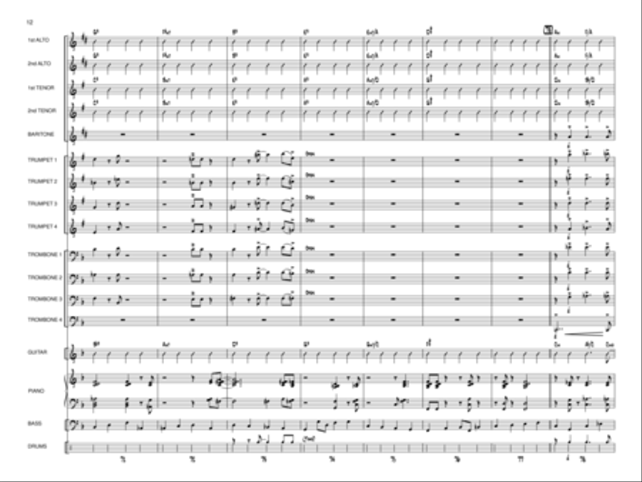 Pedal to the Metal Jazz Ensemble scores gallery preview page 11