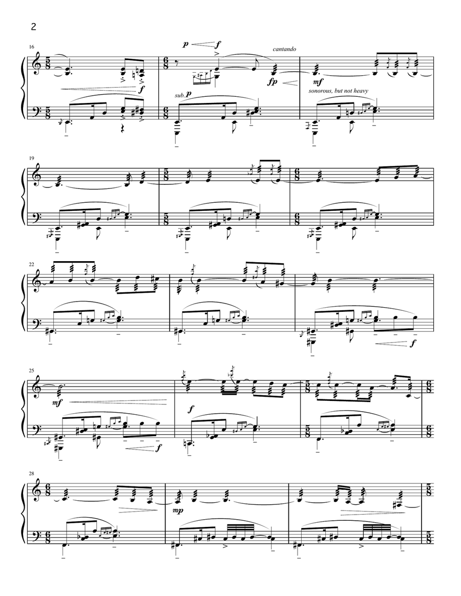 Barcarola Latinoamericana Piano Solo scores gallery preview page 2