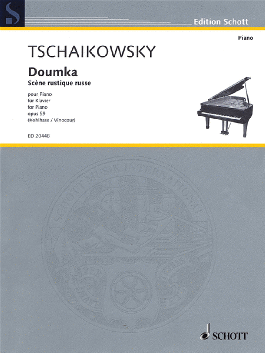 Doumka: Scène rustique russe, Op. 59 Piano Solo scores gallery preview page 1
