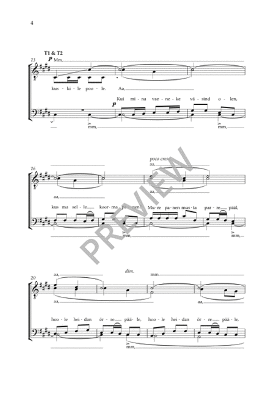 Teomehe-laul Teomehe-laul TTBB scores gallery preview page 5