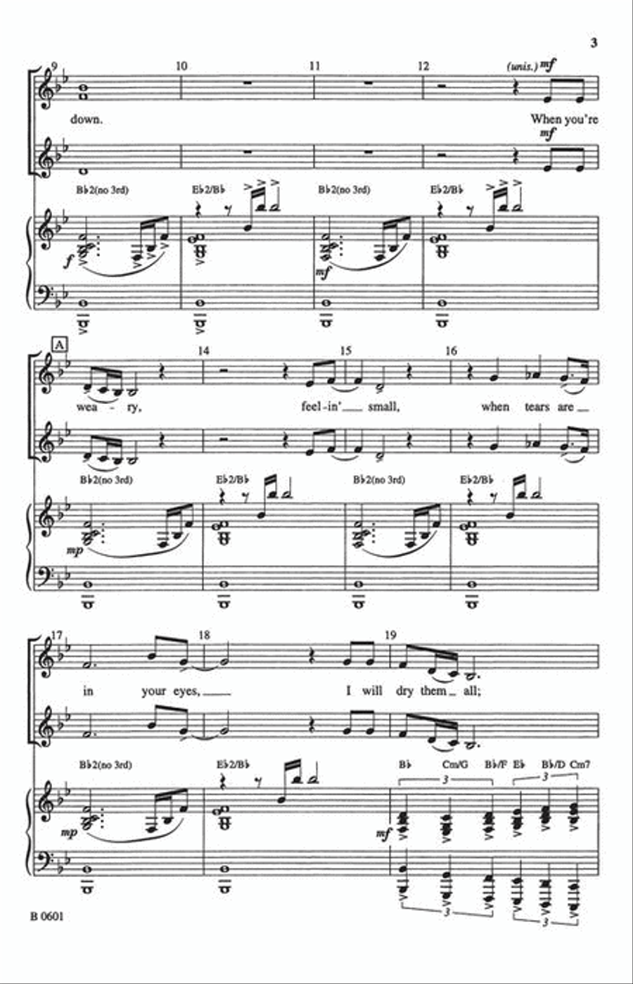 Bridge over Troubled Water SSA scores gallery preview page 4