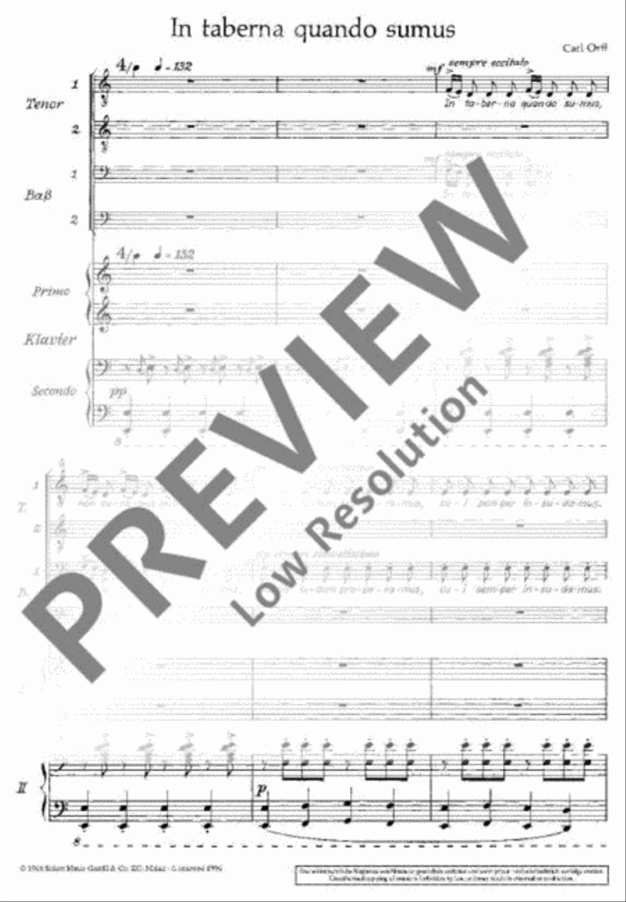 In taberna quando sumus TTBB scores gallery preview page 6