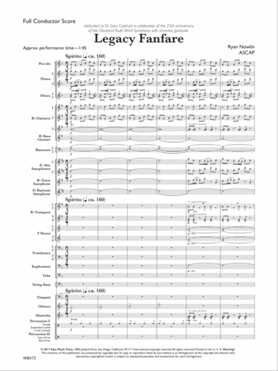 Legacy Fanfare Legacy Fanfare Concert Band scores gallery preview page 3