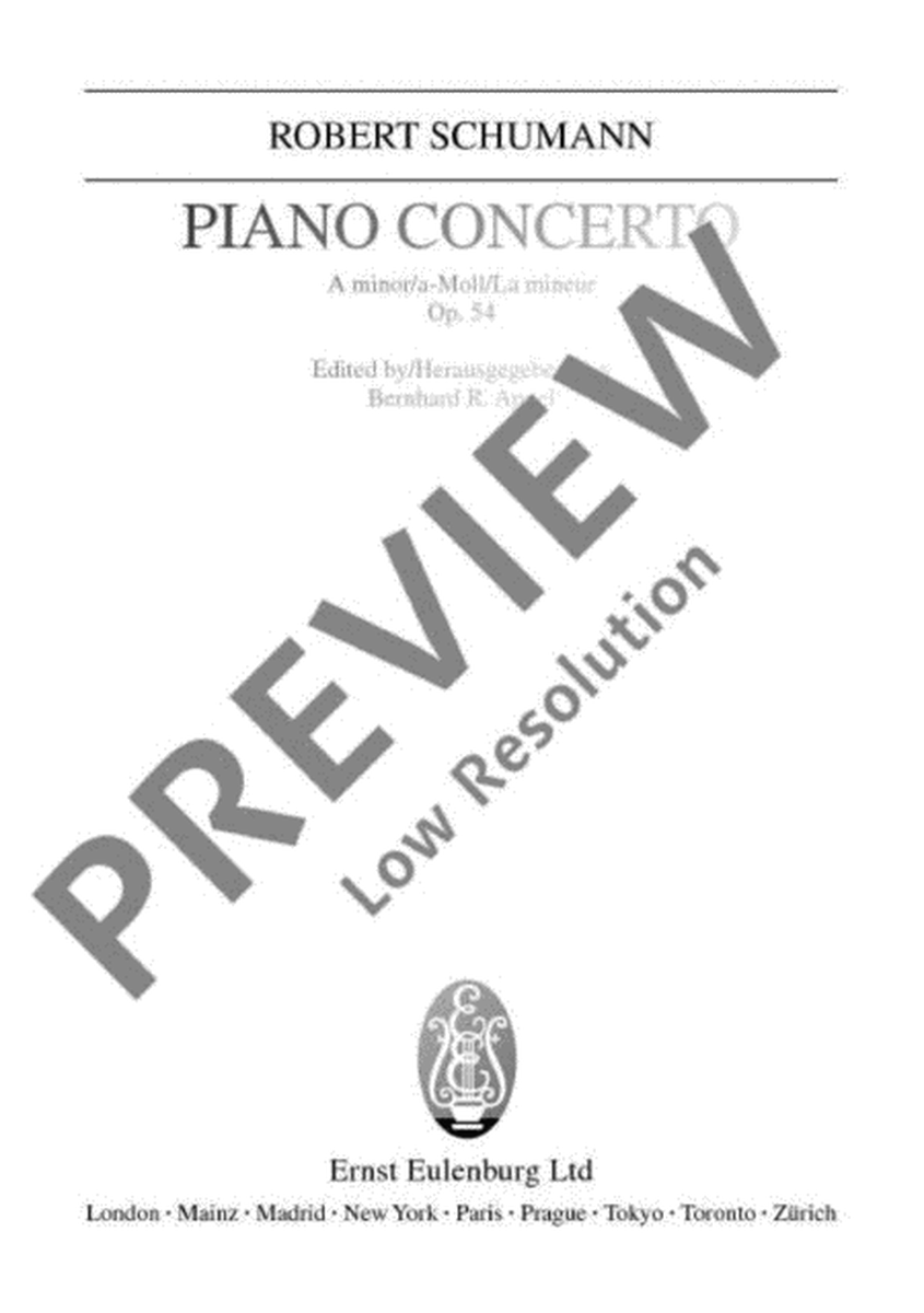 Piano Concerto A minor