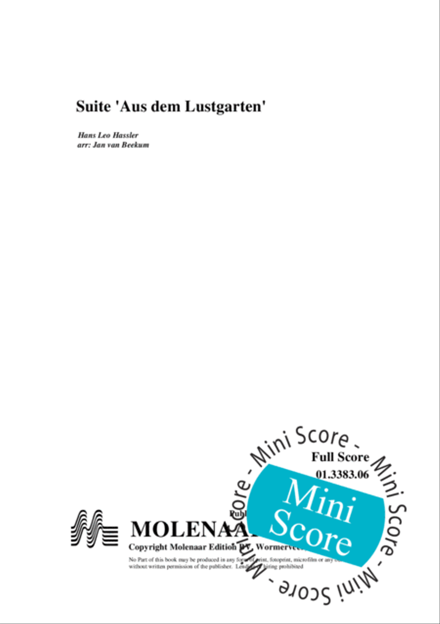 Suite 'Aus dem Lustgarten' Concert Band scores gallery preview page 3