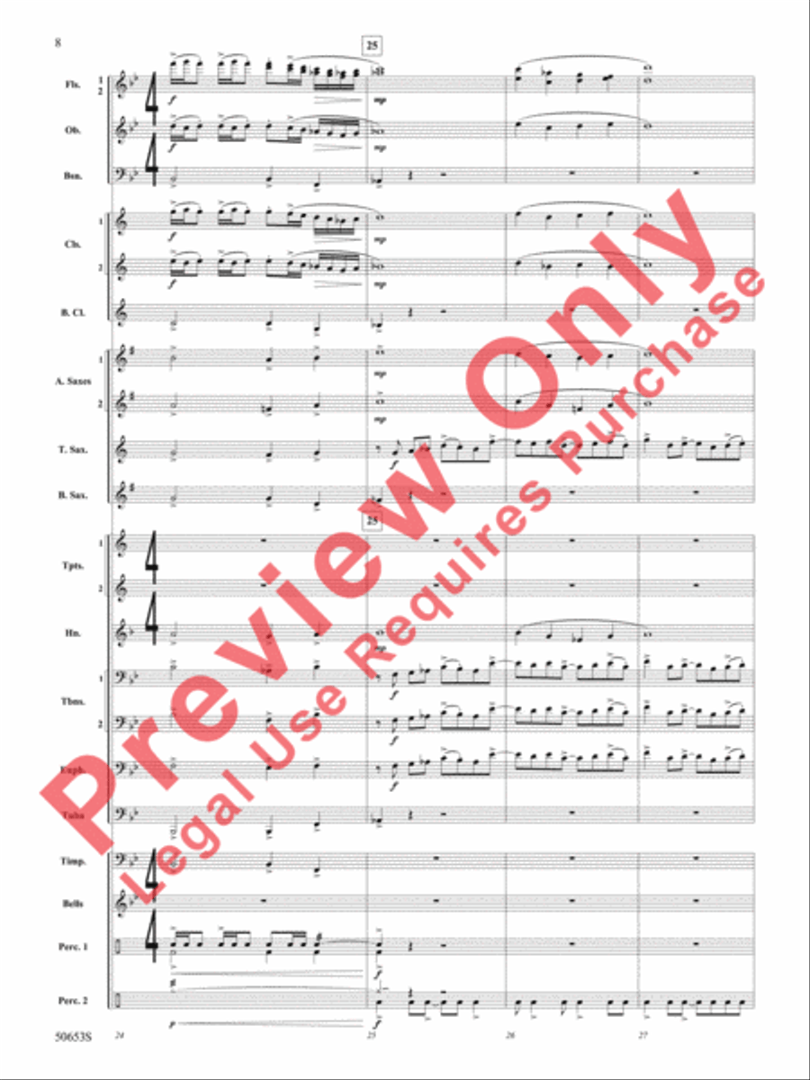 A Centennial Celebration A Centennial Celebration Concert Band scores gallery preview page 9