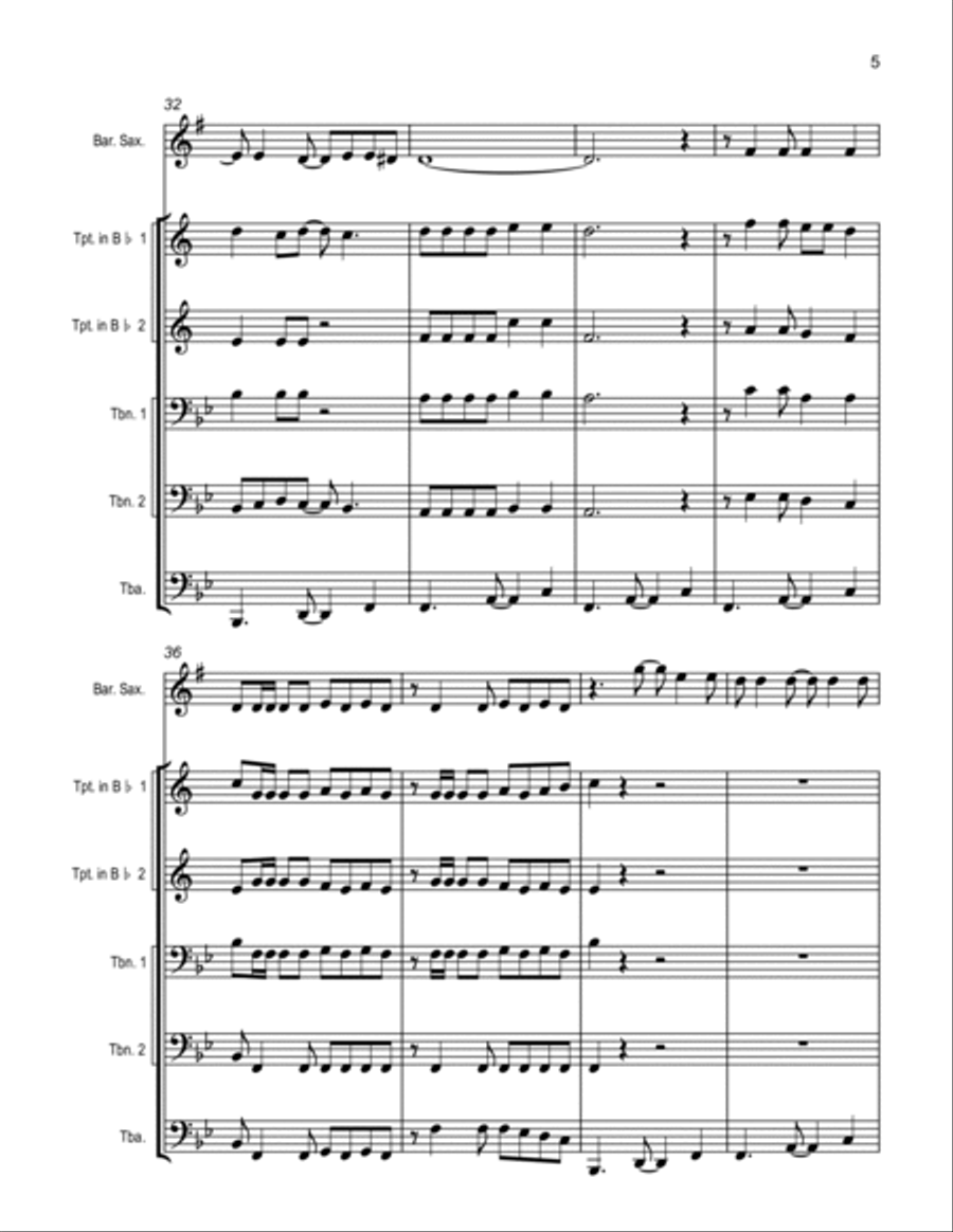 Mardi Gras Mambo Mardi Gras Mambo Small Ensemble scores gallery preview page 5