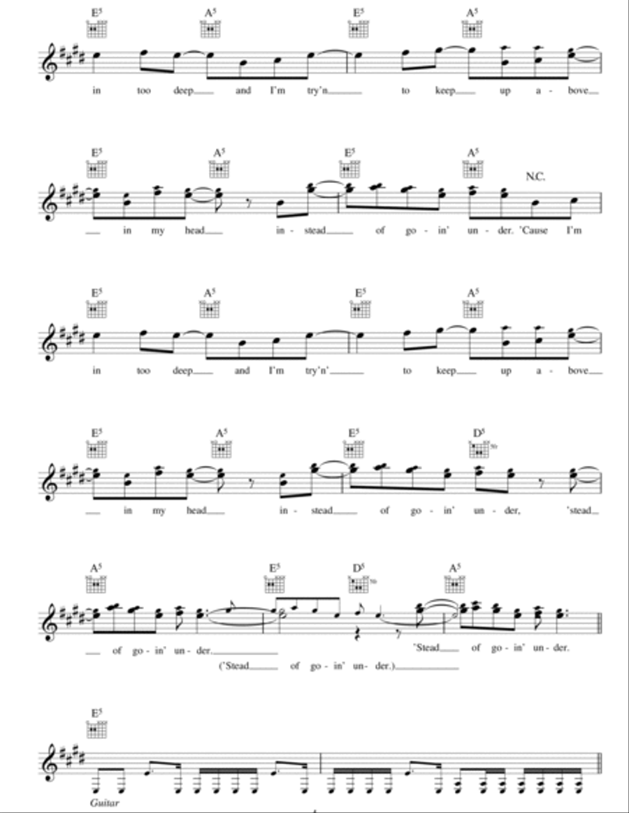 In Too Deep Piano scores gallery preview page 4