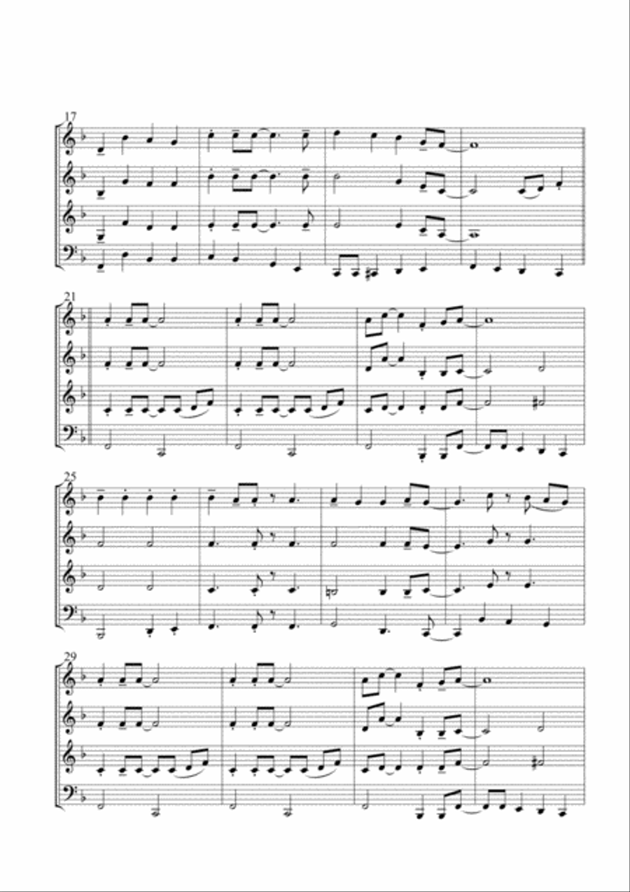 Jingle Bells for French Horn Quartet Brass Quartet scores gallery preview page 3
