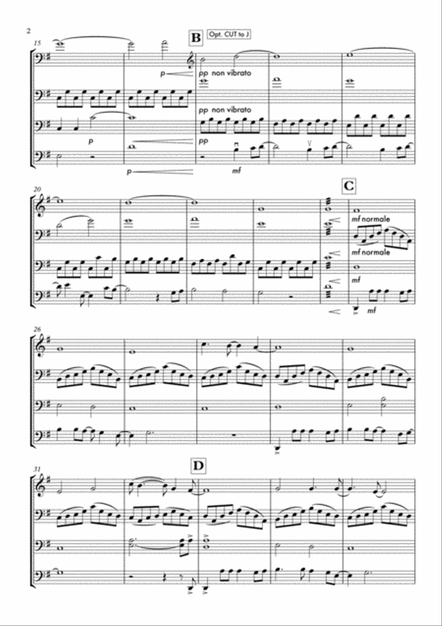 A Million Dreams String Quartet scores gallery preview page 2