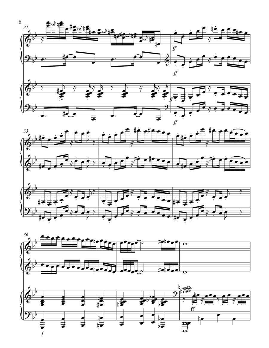 Iraqi Samba- by Travelian Raphael Sako Piano scores gallery preview page 6