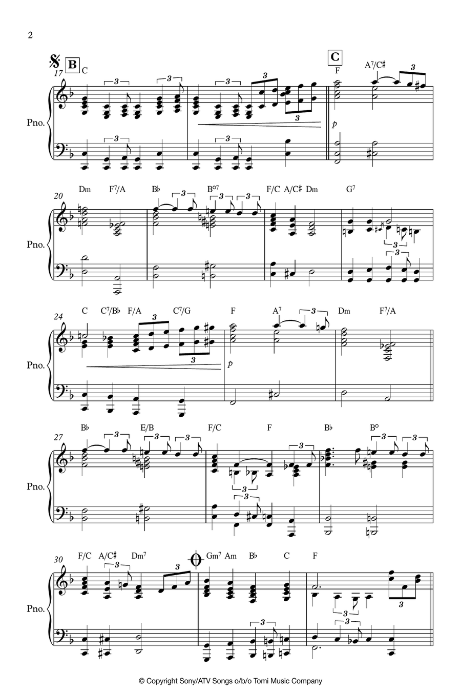 Hymn To Freedom Piano Solo scores gallery preview page 2