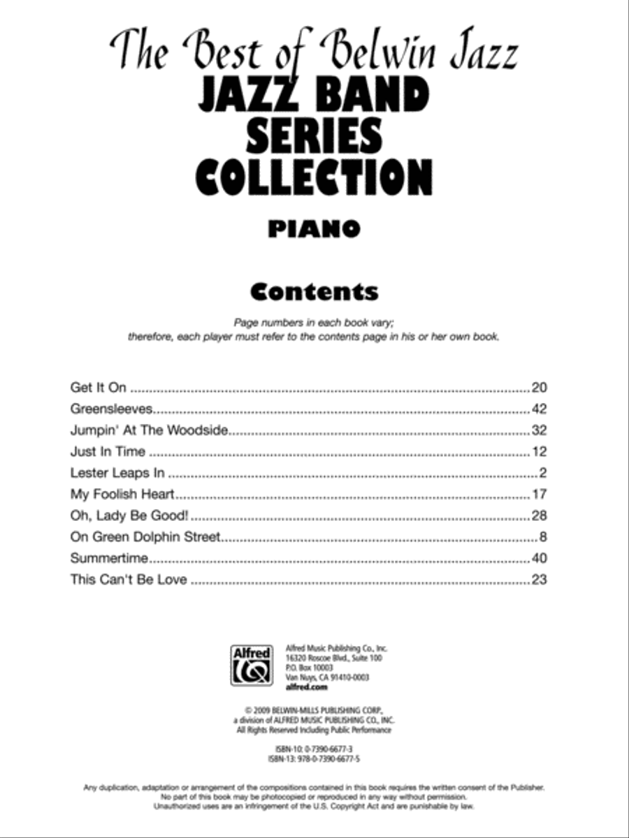 Jazz Band Collection for Jazz Ensemble Jazz Ensemble scores gallery preview page 2