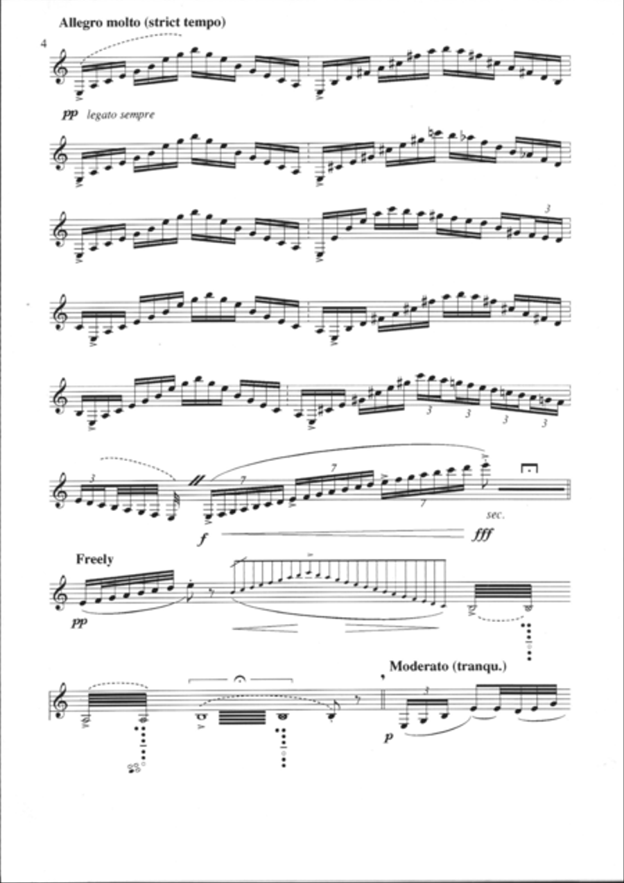 Caoine Caoine Clarinet Solo scores gallery preview page 4