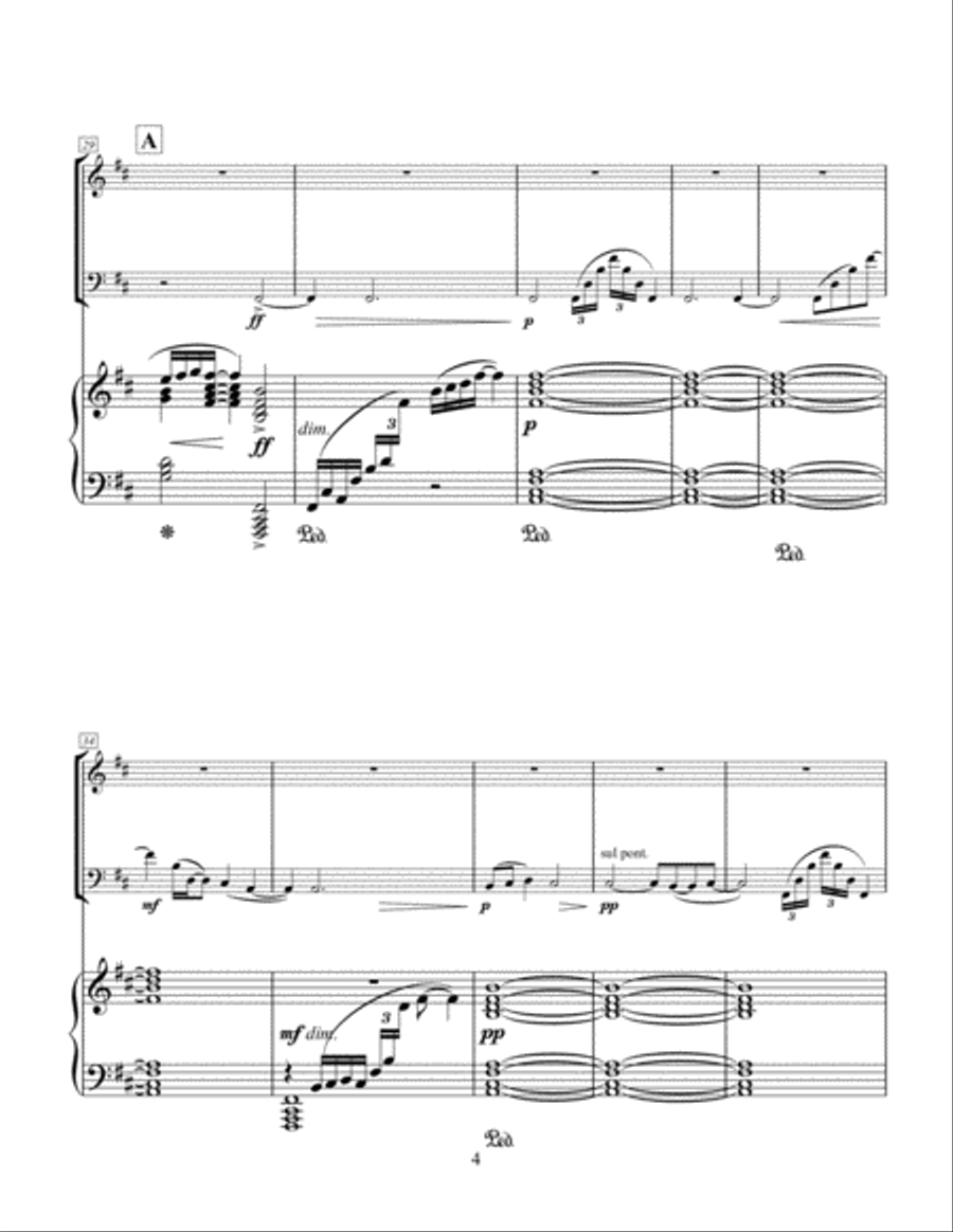 The Sundials: I;Tempus Edax Rerum (Time devours things) Piano Trio scores gallery preview page 4