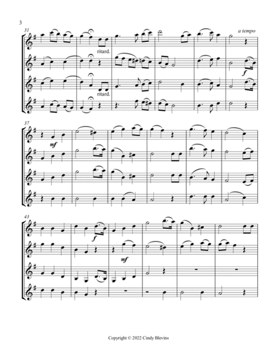 The Star-Spangled Banner, Clarinet Quartet image number null