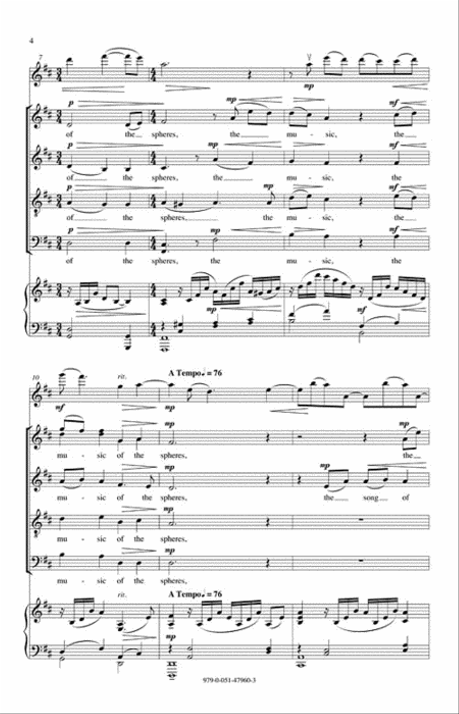 Voices of Earth 4-Part scores gallery preview page 3