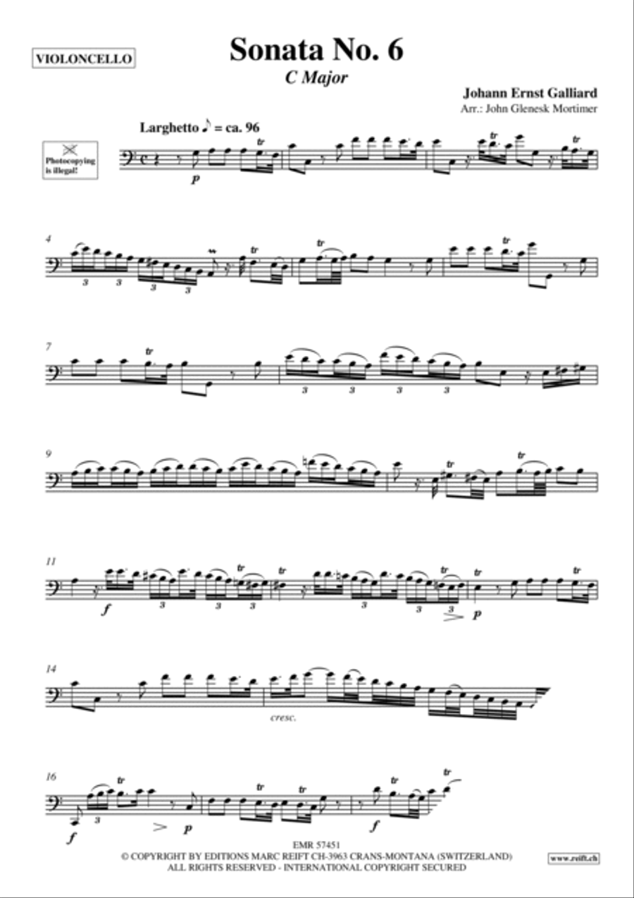 Sonata No. 6 Organ scores gallery preview page 3