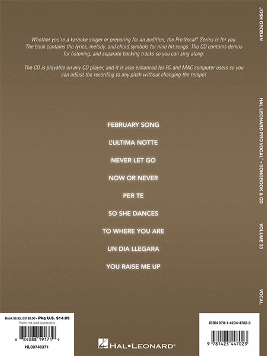 Josh Groban Voice scores gallery preview page 2