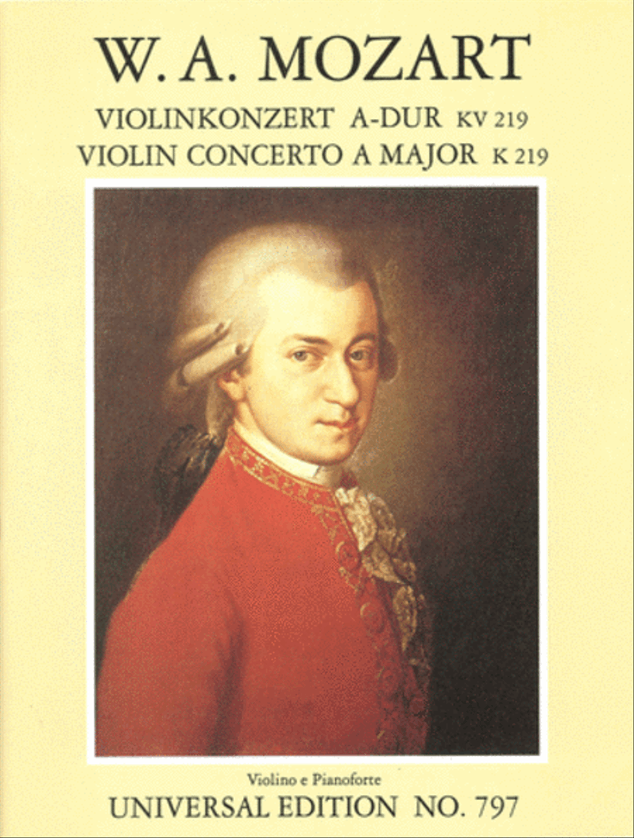Violin Concerto No. 5 In A Major Violin Solo scores gallery preview page 1