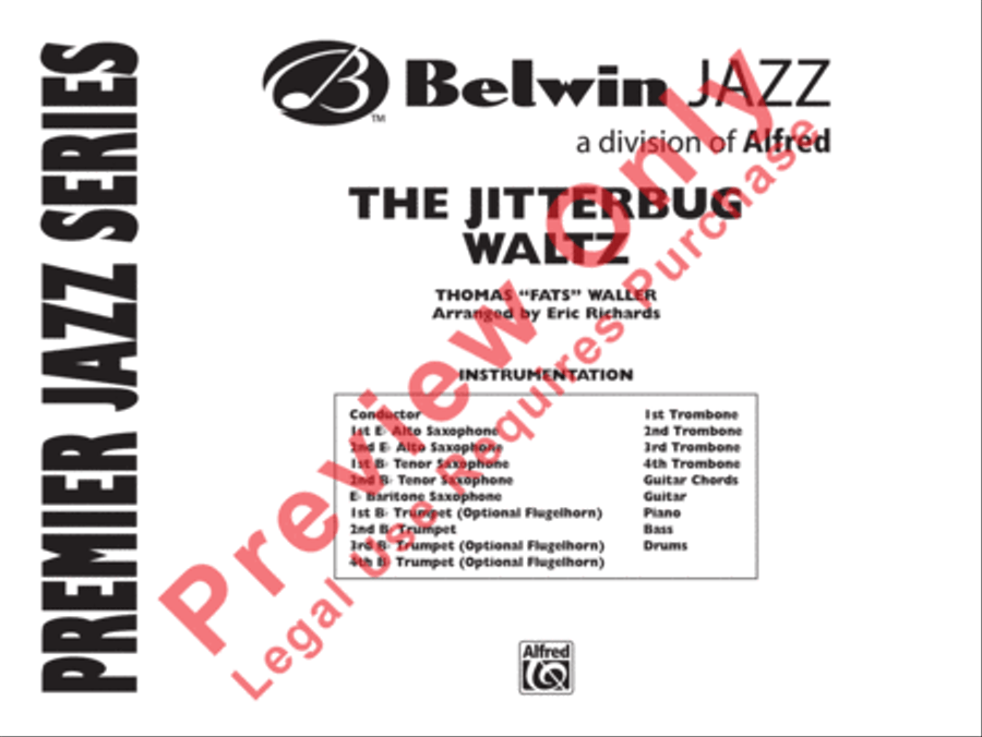 The Jitterbug Waltz Jazz Ensemble scores gallery preview page 2
