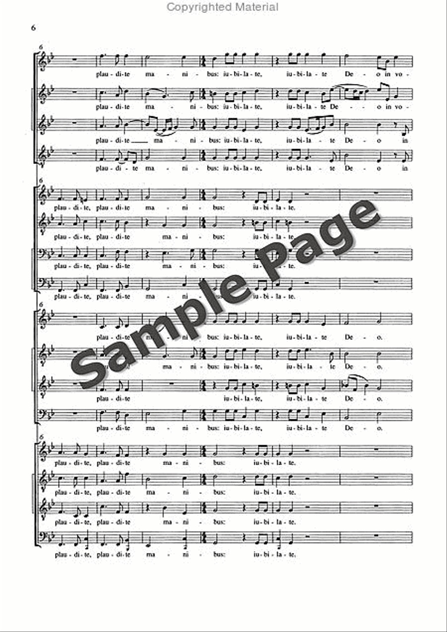 Omnes gentes plaudite Omnes gentes plaudite Mixed Choir scores gallery preview page 7
