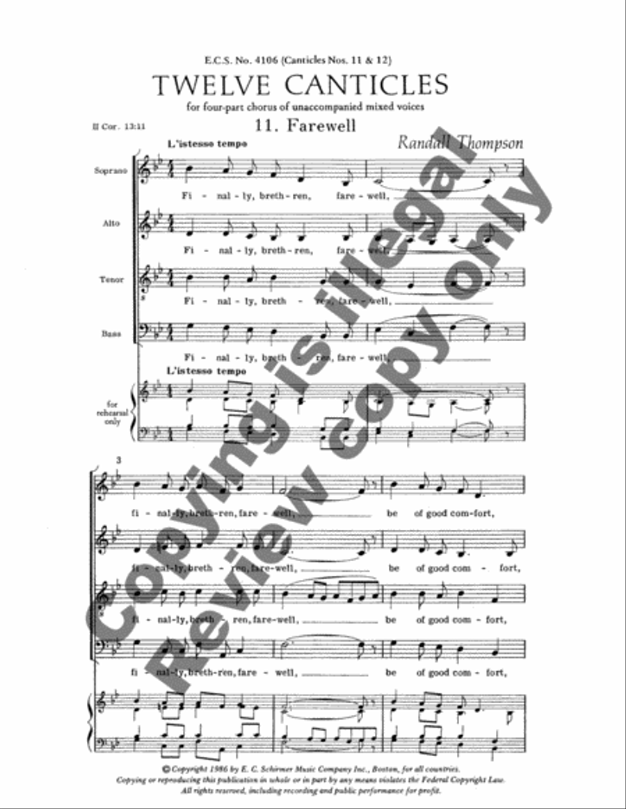 Farewell & Amen Farewell & Amen 4-Part scores gallery preview page 3
