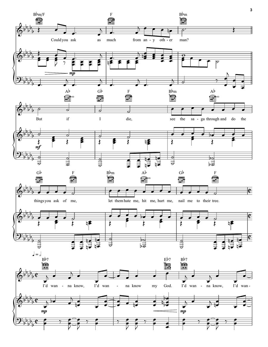 I Only Want To Say (Gethsemane) Acoustic Guitar scores gallery preview page 3