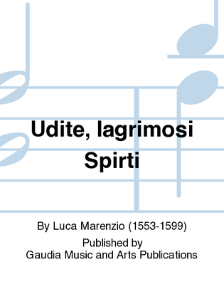 Book cover for Udite, lagrimosi Spirti