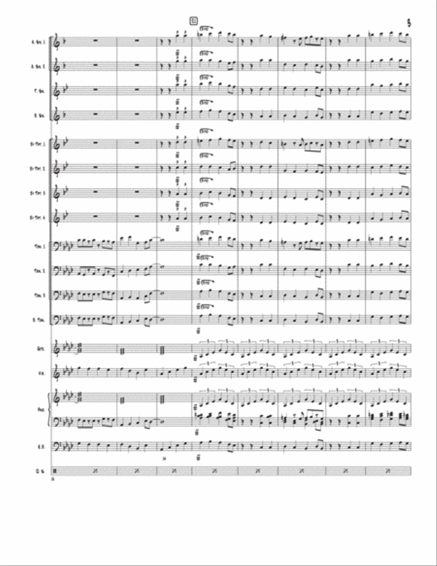The Jazz Method (in A Flat) - Score Only Jazz Ensemble scores gallery preview page 3