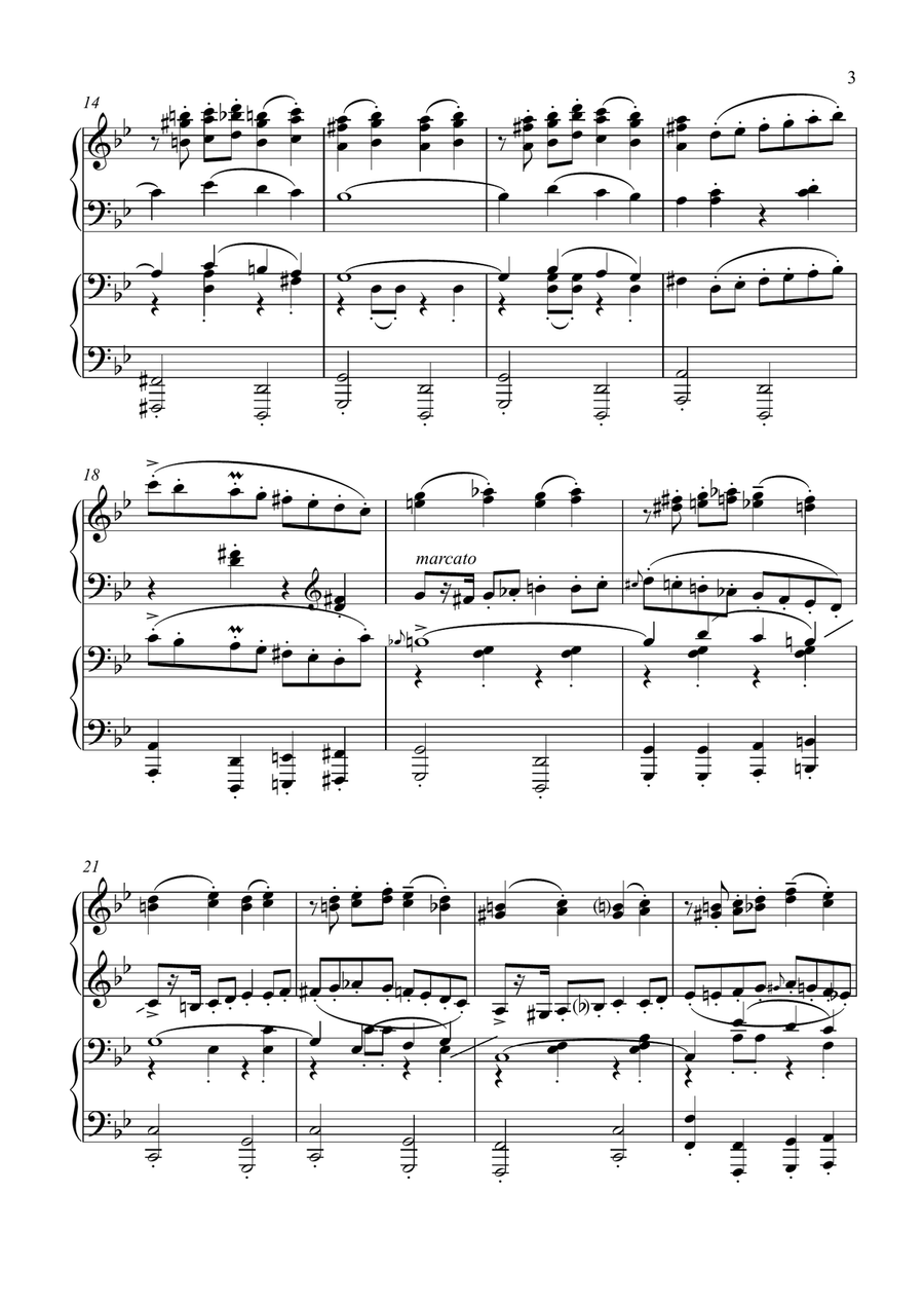 Sirtaki (Memories of Cyprus) (Piano Duet - Four Hands) Piano Duet scores gallery preview page 3