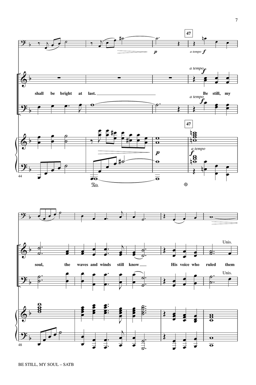 Be Still My Soul 4-Part scores gallery preview page 6