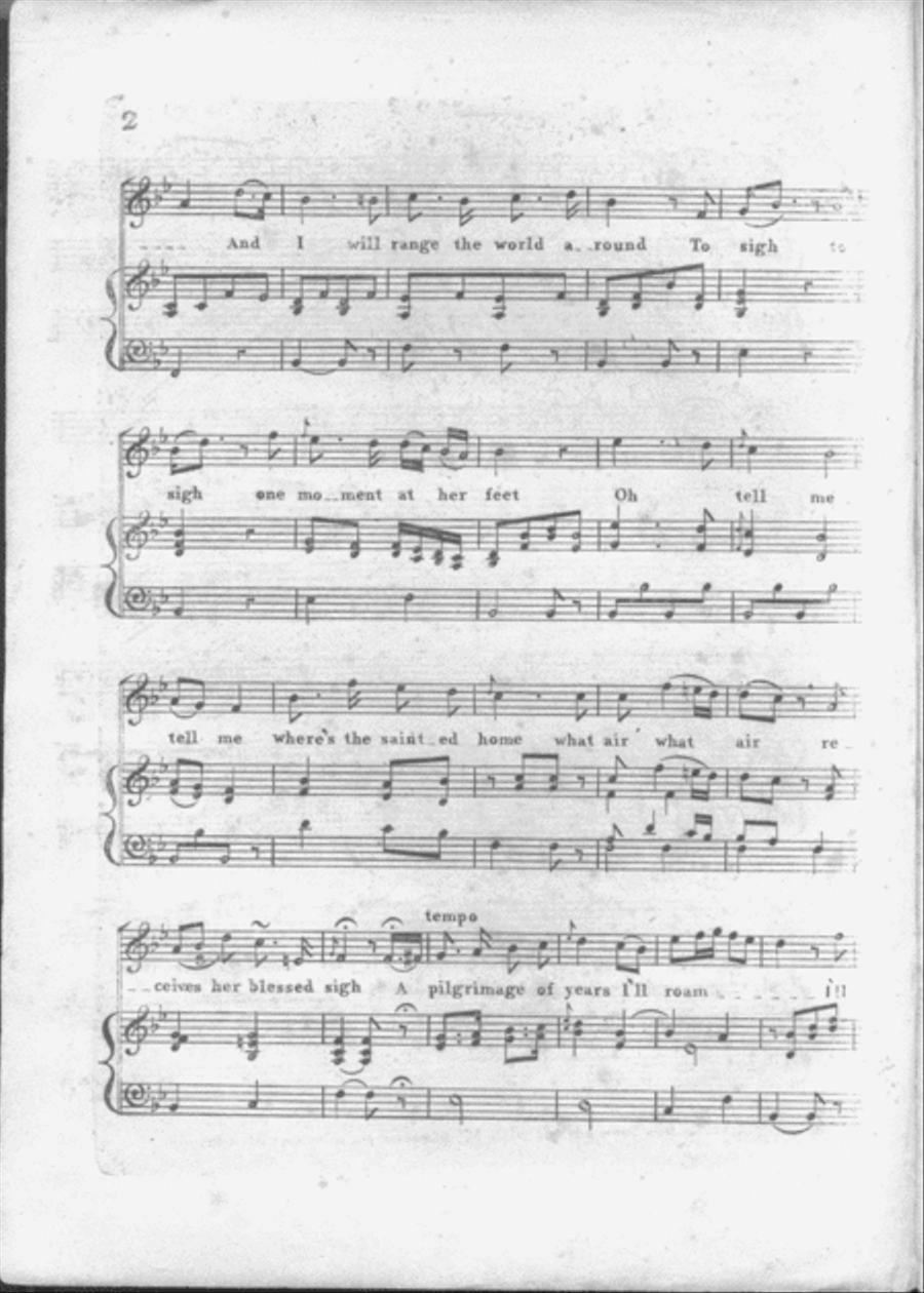 Come Tell Me Where the Maid is Found. A Ballad Voice scores gallery preview page 2