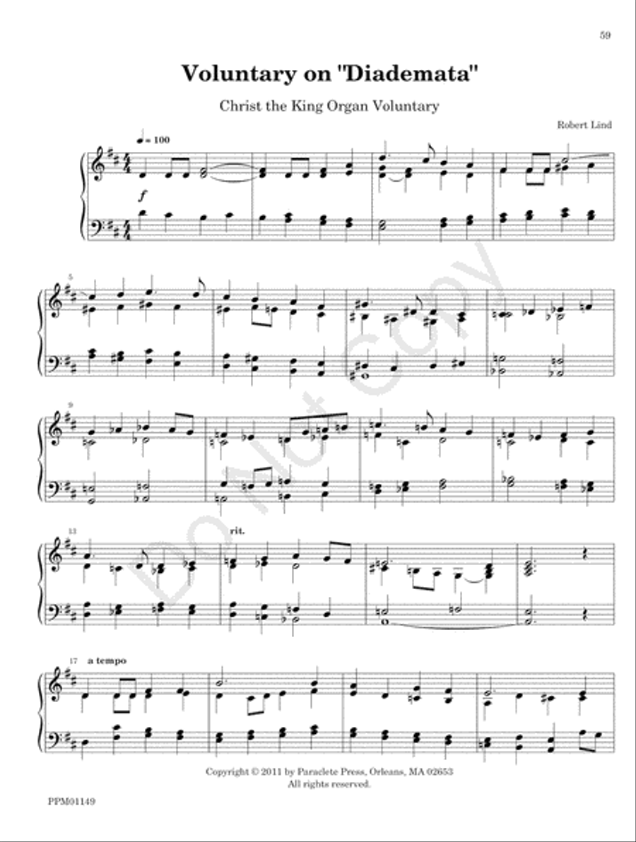 Organ Works for the Church Year Organ scores gallery preview page 65