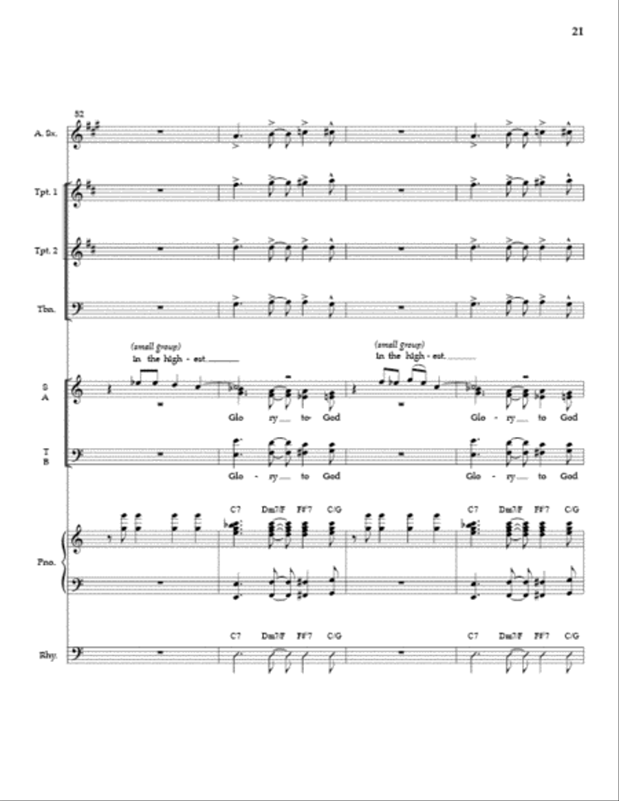 And Suddenly (SATB) Full Score and Parts 4-Part scores gallery preview page 20