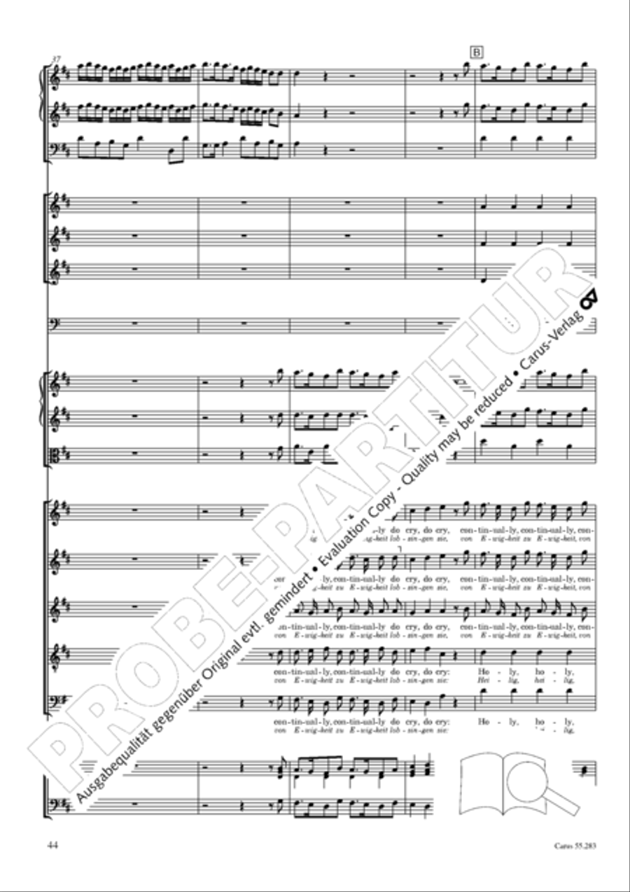 Te Deum for the Victory of Dettingen SSATB scores gallery preview page 61