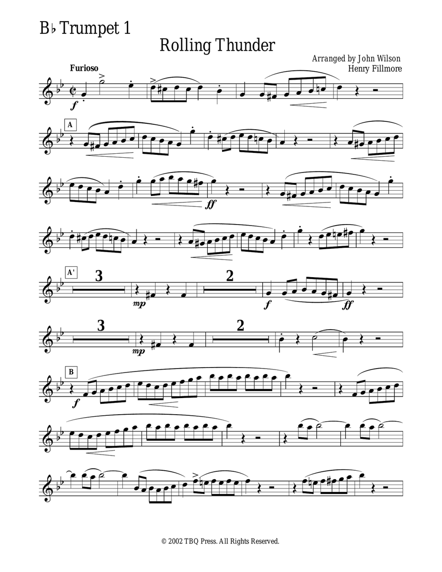 Rolling Thunder Brass Ensemble scores gallery preview page 2