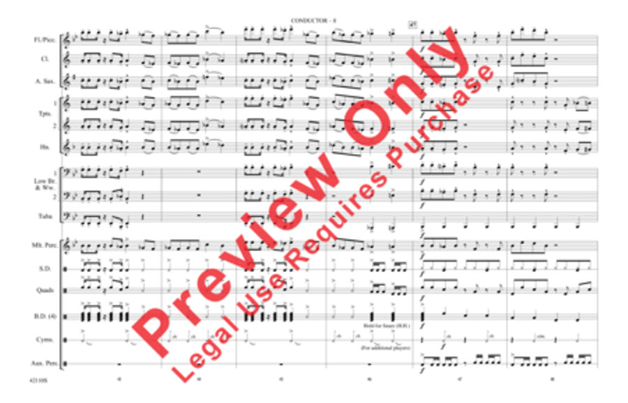 Funkytown Marching Band scores gallery preview page 9