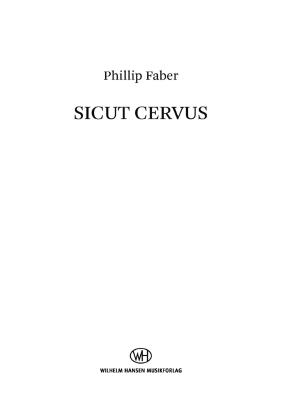 Sicut Cervus Choir scores gallery preview page 1