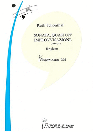 Book cover for Sonata quasi un 'Improvisazione'